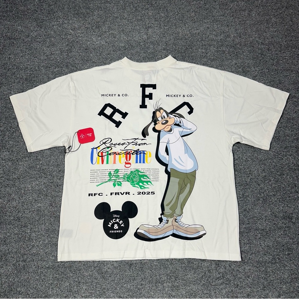 Civil Regime Mickey and Friends Goofy Shirt Oversized Large Gym Casual NEW